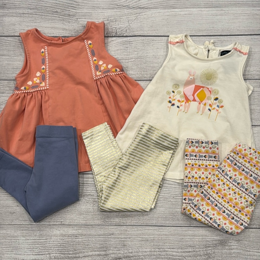 Cynthia Rowley Baby Girls Outfit Set with Llama Print